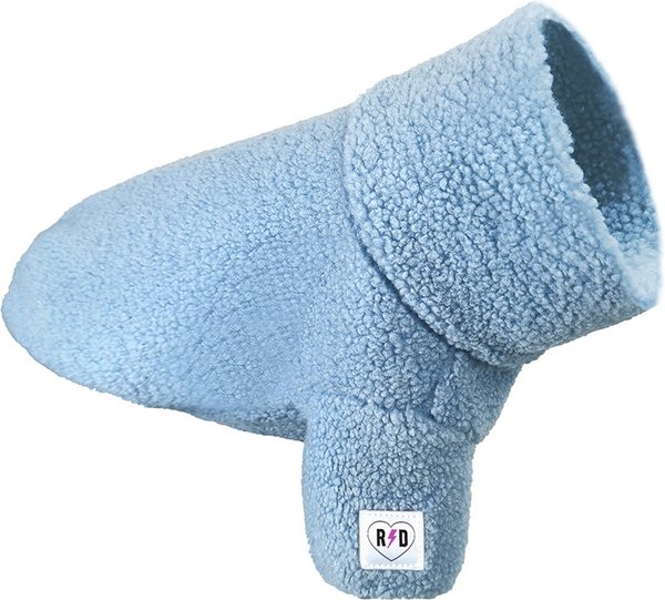Show full view: Rebel Dawg Boho Fleece Pullover Dog Sweater, Light Blue, Medium slide 2 of 6
