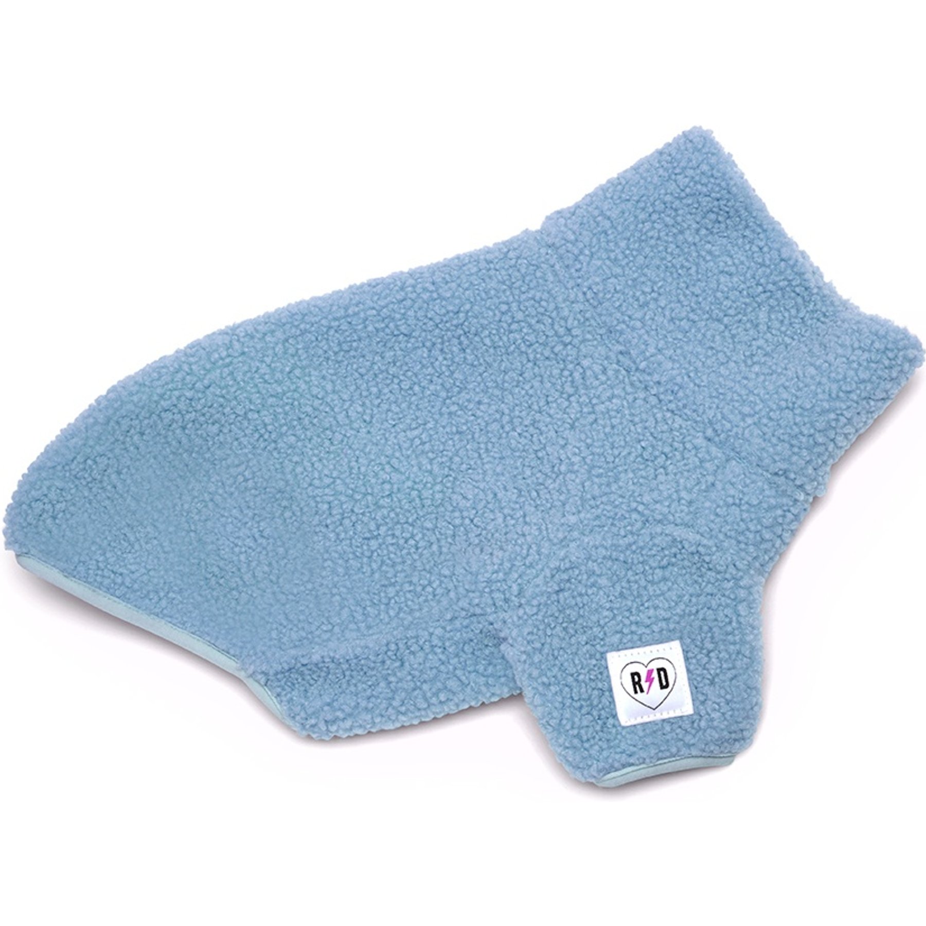 Rebel Dawg Boho Fleece Pullover Dog Sweater, Light Blue, Medium