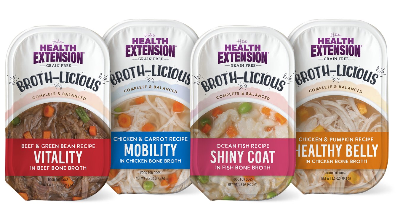 HEALTH EXTENSION Broth-Licious Shiny Coat Grain-Free Ocean Fish in Fish ...