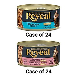 Reveal Ocean Fish in Gravy + Tuna with Salmon in Gravy Flavored Wet Cat Food