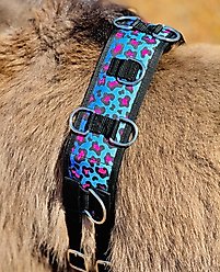 Star Point Horsemanship Miniature Horse-Pony Groundwork Training Surcingle & Reins Set, Rainbow Cheetah