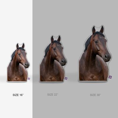 Show full view: All About Vibe 3D Personalized Horse Shaped Pillow, 16-in slide 3 of 8