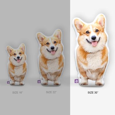 Show full view: All About Vibe 3D Personalized Dog Shaped Pillow, 30-in slide 3 of 9