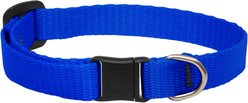 LupinePet Basic Nylon Breakaway Buckle Safety Cat Collar, One Size: 8-12 in neck, 1/2-in wide, Blue
