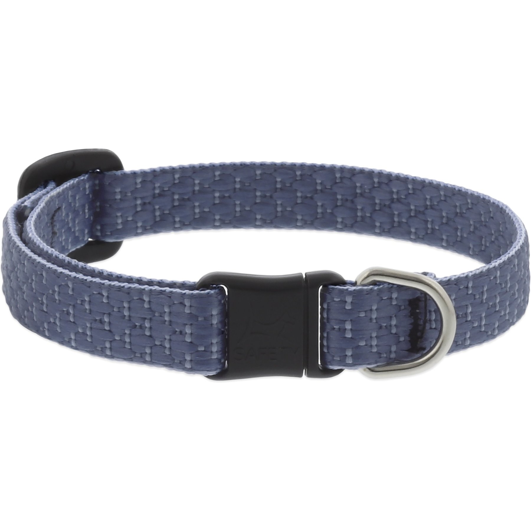 LupinePet Polyester Eco Breakaway Buckle Safety Cat Collar, One Size: 8-12 in neck, 1/2-in wide, Mountain Lake