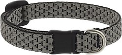 LupinePet Polyester Eco Breakaway Buckle Safety Cat Collar, One Size: 8-12 in neck, 1/2-in wide, Granite