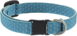 LupinePet Polyester Eco Breakaway Buckle Safety Cat Collar, One Size: 8-12 in neck, 1/2-in wide, Tropical Sea