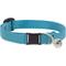 Show in main carousel: LupinePet Basic Nylon Breakaway Buckle Safety Cat Collar with Bell, One Size: 8-12 in neck, 1/2-in wide, Aqua slide 1 of 5