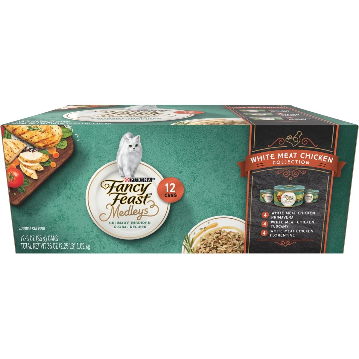 Fancy Feast Elegany Medleys Chicken Variety Pack Cat Food, 3-oz, 12 ct