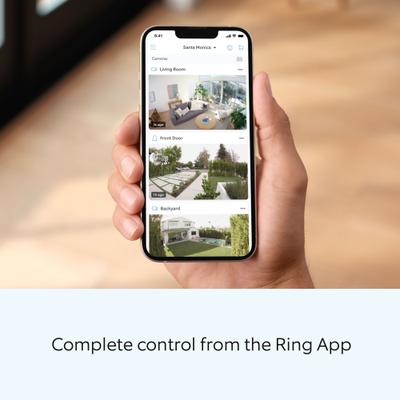 Show full view: Ring Battery Doorbell Pro WiFi Pet Camera, Satin Nickel slide 3 of 10