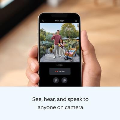 Show full view: Ring Battery Doorbell Plus WiFi Pet Camera, Satin Nickel slide 5 of 10