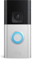 Ring Battery Doorbell Plus WiFi Pet Camera, Satin Nickel