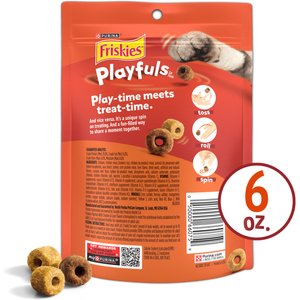 Friskies Playfuls with Chicken & Liver Flavor Cat Treats, 6-oz pouch
