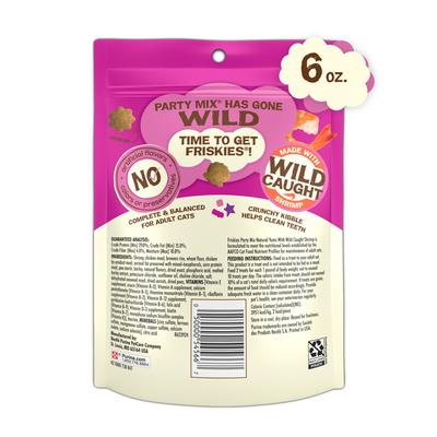 Show full view: Friskies Party Mix Natural Yums Wild Shrimp Flavor Crunchy Cat Treats, 6-oz bag slide 3 of 11