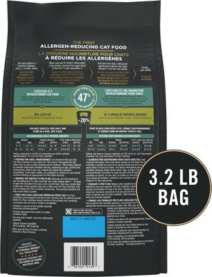 Show full view: Purina Pro Plan LIVECLEAR Adult Weight Management Formula Dry Cat Food, 3.2-lb bag slide 3 of 13