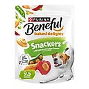 Purina Beneful Baked Delights Snackers with Apples, Carrots, Peas & Peanut Butter Dog Treats, 9.5-oz bag