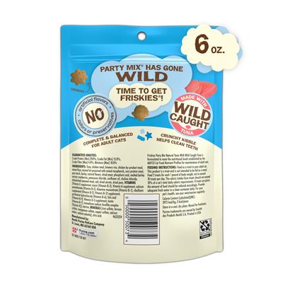 Show full view: Friskies Party Mix Natural Yums with Real Tuna Cat Treats, 6-oz bag slide 3 of 11
