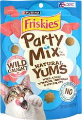 Friskies Party Mix Natural Yums with Real Tuna Cat Treats, 6-oz bag