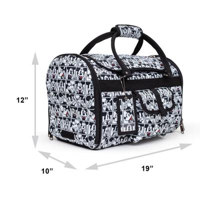 Show full view: Buckle-Down Disney Mickey Mouse Expression Blocks Dog & Cat Carrier slide 8 of 9