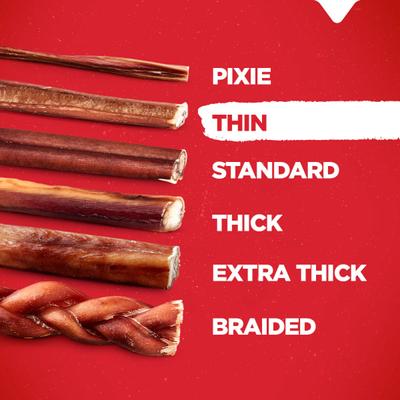 Show full view: Natural Farm 4-inch Thin Bully Sticks Dog Treats, 24 count slide 3 of 8