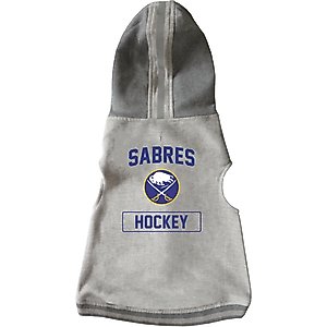 Littlearth NHL Dog & Cat Hooded Crewneck Sweater, Small, Buffalo Sabres