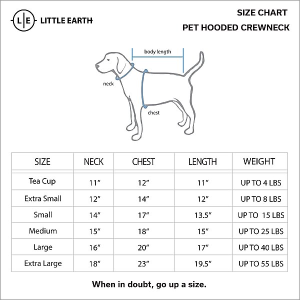 Show full view: Littlearth NHL Dog & Cat Hooded Crewneck Sweater, Large, Philadelphia Flyers slide 4 of 5