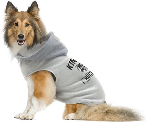 Show full view: Littlearth NHL Dog & Cat Hooded Crewneck Sweater, X-Large, Los Angeles Kings slide 3 of 6