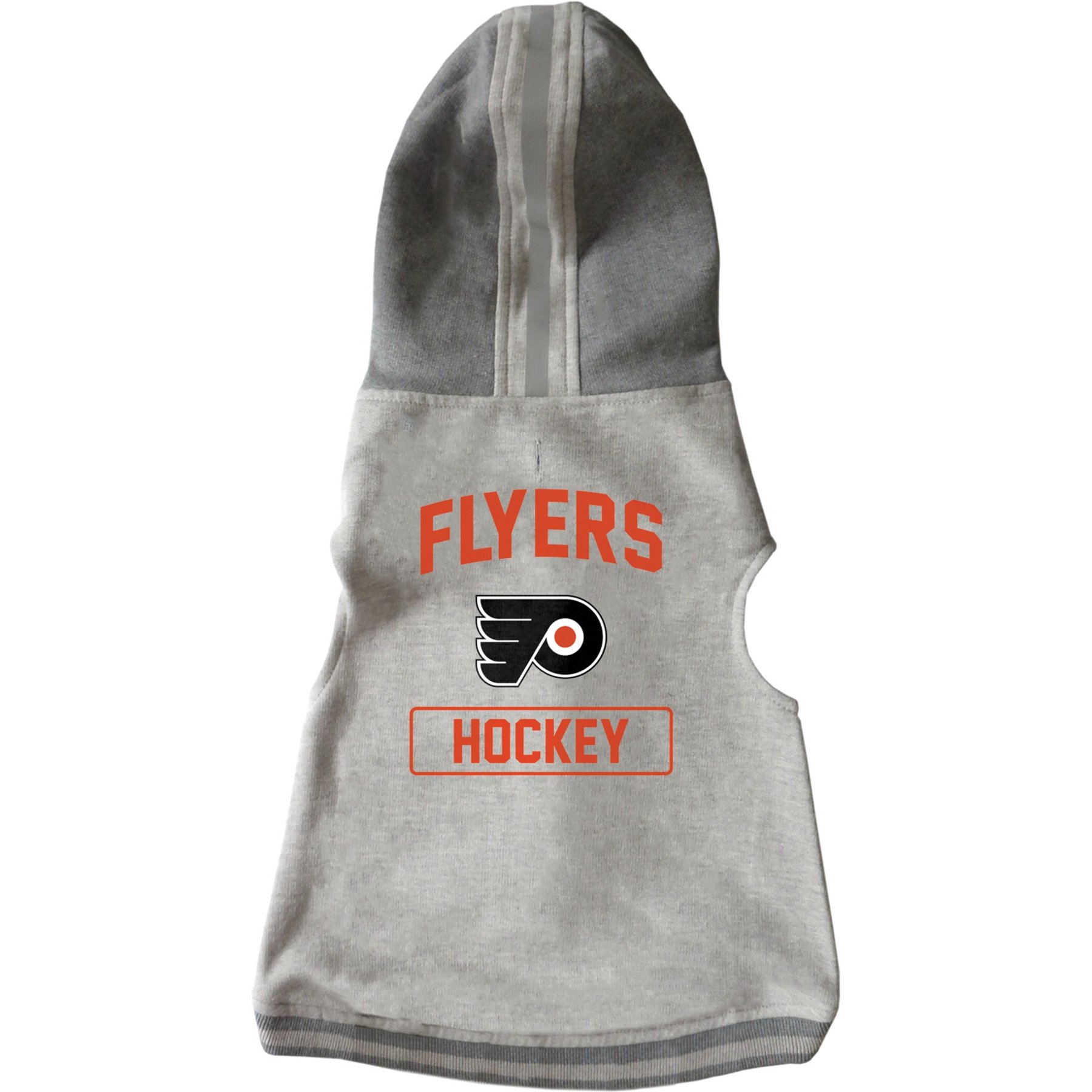 Littlearth NHL Dog & Cat Hooded Crewneck Sweater, Philadelphia Flyers, X-Large