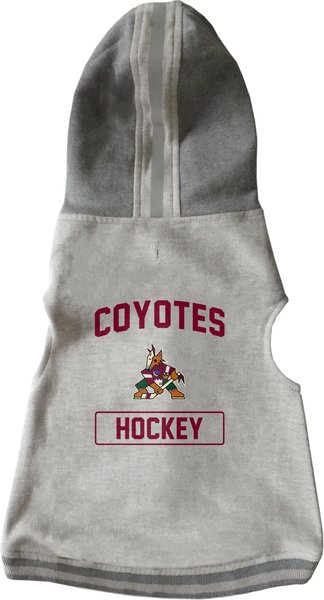 Show full view: Littlearth NHL Dog & Cat Hooded Crewneck Sweater, Medium, Arizona Coyotes slide 1 of 4