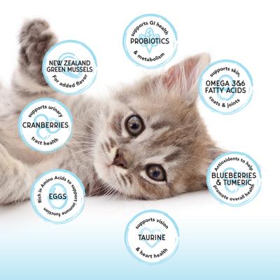 Show full view: Blackwood Bounty Grain-Free Chicken & Herring Recipe Dry Kitten Food, 2-lb bag slide 6 of 9