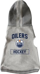 Littlearth NHL Dog & Cat Hooded Crewneck Sweater, Edmonton Oilers, X-Large