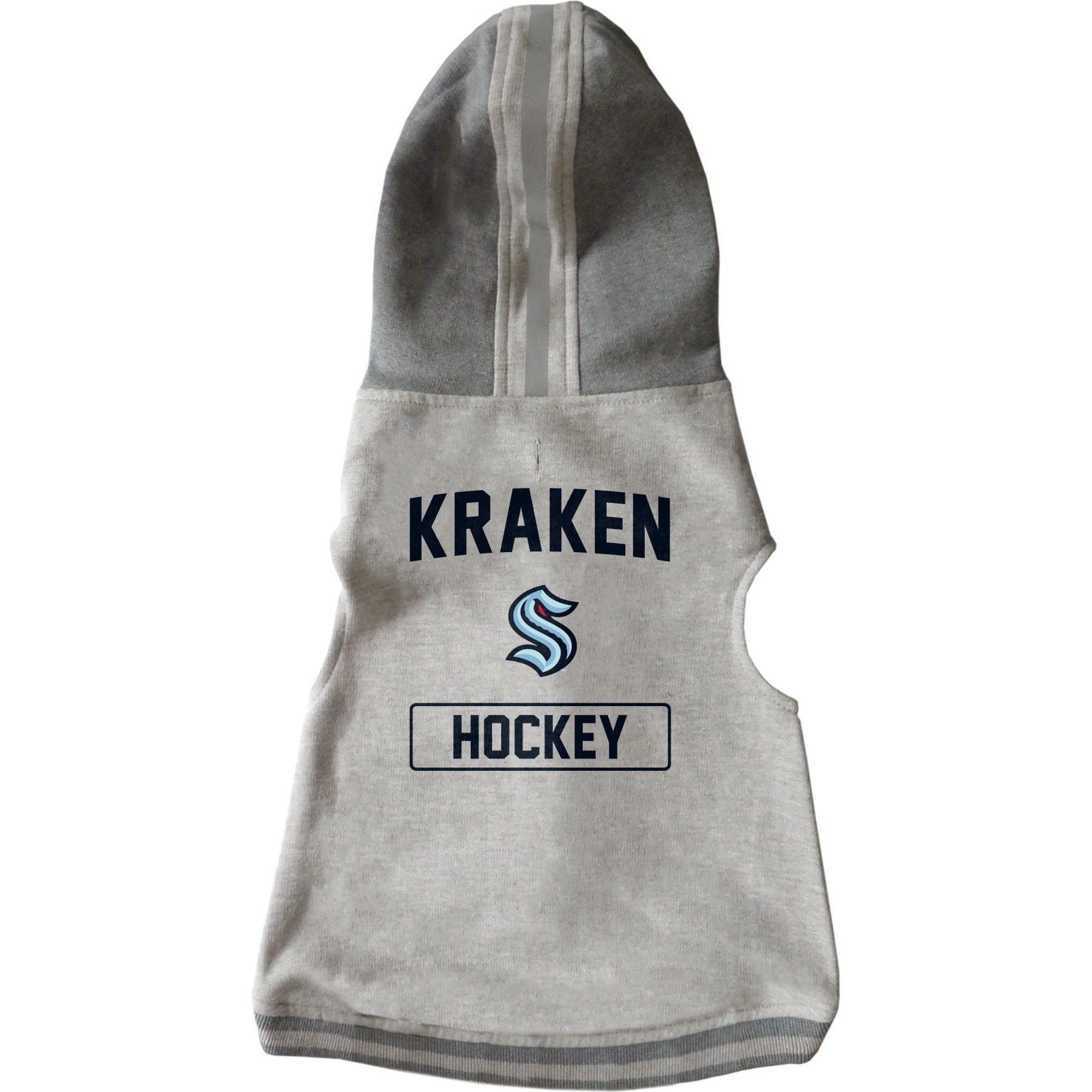 Littlearth NHL Dog & Cat Hooded Crewneck Sweater, Seattle Kraken, Small
