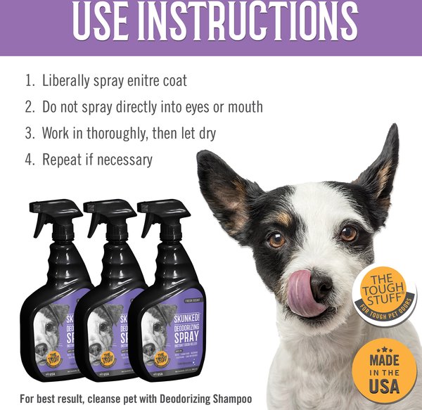 Tough Stuff SKUNKED! Deodorizing Dog Spray