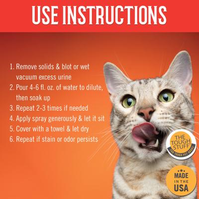 Show full view: Tough Stuff Cat Urine Odor & Stain Eliminator, 32-fl oz bottle slide 5 of 6