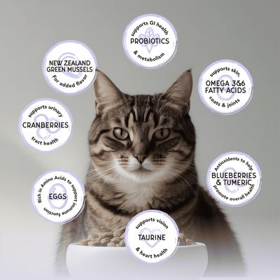 Show full view: Blackwood Bounty Grain-Free Cod & Carp Recipe Dry Cat Food, 4.5-lb bag slide 6 of 9