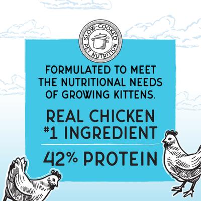 Show full view: Blackwood Bounty Grain-Free Chicken & Herring Recipe Dry Kitten Food, 2-lb bag slide 4 of 9