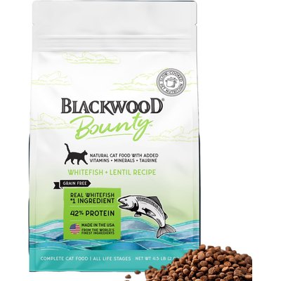 Blackwood Blackwood Bounty Grain-Free Whitefish & Lentil Recipe All Life Stages Dry Cat Food, 4.5-lb bag