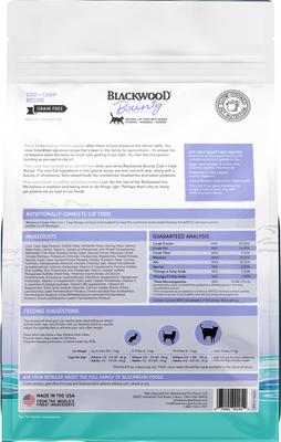 Show full view: Blackwood Bounty Grain-Free Cod & Carp Recipe Dry Cat Food, 2-lb bag slide 7 of 9