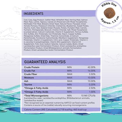 Show full view: Blackwood Bounty Grain-Free Cod & Carp Recipe Dry Cat Food, 2-lb bag slide 8 of 9