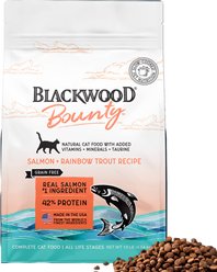 Blackwood Bounty Grain-Free Salmon & Rainbow Trout Recipe All Life Stages Dry Cat Food, 10-lb bag