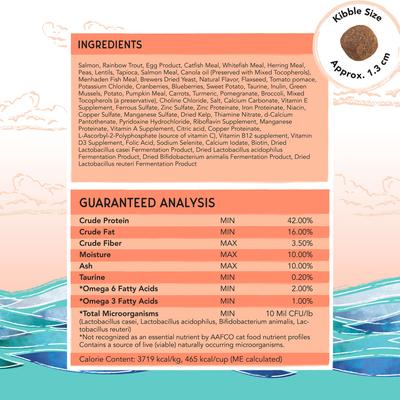 Show full view: Blackwood Bounty Grain-Free Salmon & Rainbow Trout Recipe Dry Cat Food, 2-lb bag slide 8 of 9