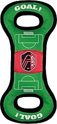 Pets First St. Louis SC Soccer Field Squeaky Dog Tug Toy