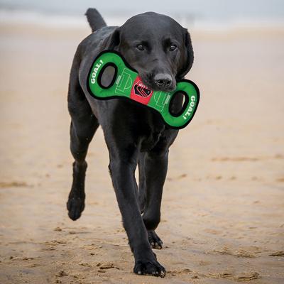 Show full view: Pets First St. Louis SC Soccer Field Squeaky Dog Tug Toy slide 3 of 4