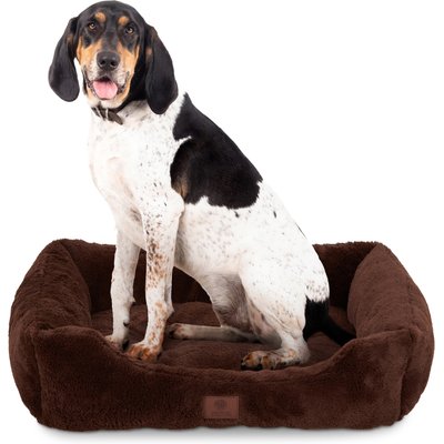 American Kennel Club American Kennel Club Cuddler Low Profile Entrance Dog Bed, Brown, 30-in