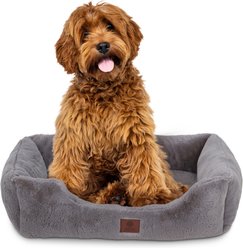American Kennel Club Cuddler Low Profile Entrance Dog Bed, Gray, 30-in