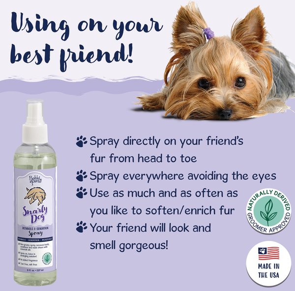 Show full view: Bobbi Panter Signature Detangling Dog Grooming Spray 8 Ounce Bottle, 8-fl oz bottle slide 3 of 6