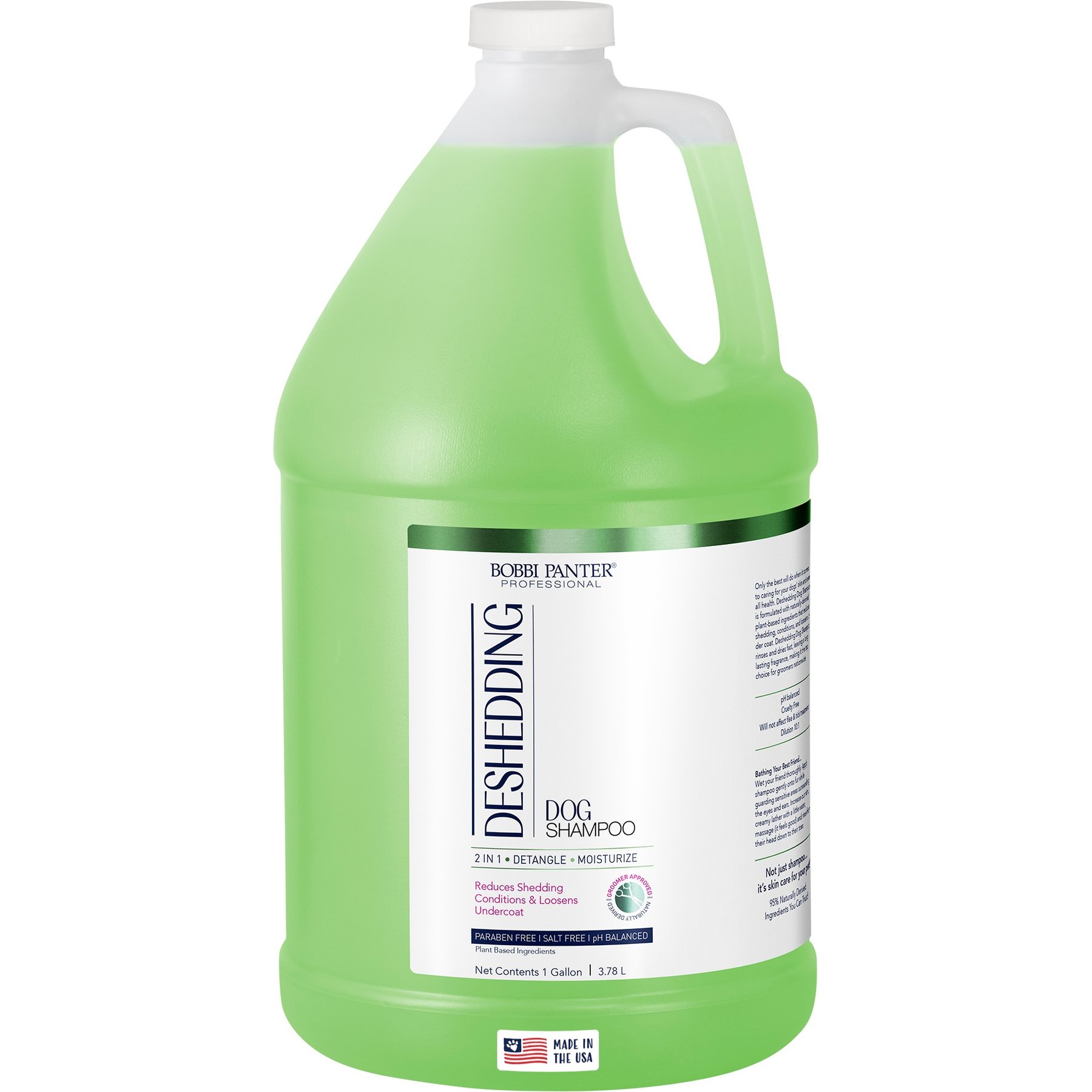 Bobbi Panter Signature 2 in 1 Deshedding & Detangling Dog Shampoo, 1-gal bottle, 2 count