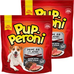Pup-Peroni Prime Rib Flavor Dog Treats, 76-oz bundle