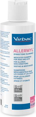 Show full view: Virbac ALLERMYL Piroctone Olamine Medicated Dog Shampoo, 8-oz bottle slide 4 of 4