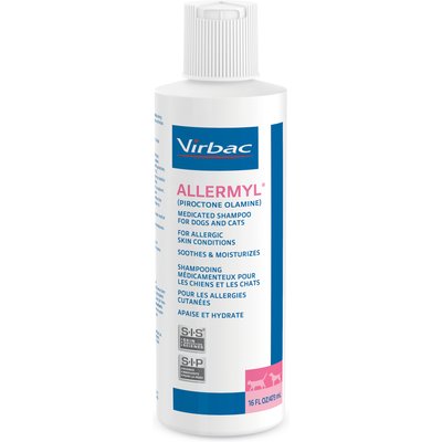 Virbac Virbac ALLERMYL Piroctone Olamine Medicated Dog Shampoo, 16-fl oz bottle